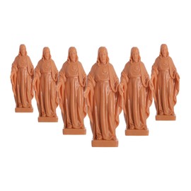 KOMI 6 PCS Little Jesus Figures with Prayer Card, Sacred Heart of Jesus Statue Baptism Favors Recuerditos De Bautizo 3 Inch Jesus Statue Catholic