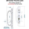Keyed Sliding Patio Door Handleset, 45° Keyway, 3-15/16" H.C., Fits