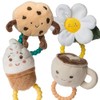 Mary Meyer Sweet Soothie Soft Baby Rattle with Teether Ring,