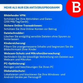 Bitdefender Total Security 2022 - 10 Devices | 1 Year Subscription | PC/Mac | Activation Code by Post