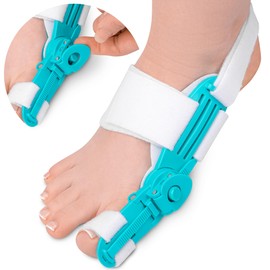 HALUTO Hallux Valgus Correction - Adjustable Hallux Valgus Splint for Right or Left Foot - Bunion Correction - Toe Separator Hallux Valgus - One Size - Unisex - for Day & Night
