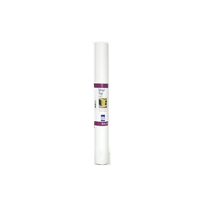 Magic Cover Vinyl Top Non-Adhesive Shelf Liner, 18-Inch by 5-Feet,