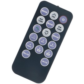 Replacement Remote Control fit for Dual AM/FM/CD Marine Receiver MXD337BT XDM16BT MCP1337BT AM425BT AMCP425BT XRM47BT XRM46BT