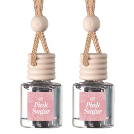 Scented Car Freshener 2 Pack - Long-lasting Fragrance:_Pink Sugar