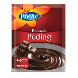 VHD Piyale Cocoa Pudding Instant Pudding - Kakaolu Puding, Dessert Mix, Packaged Cream, Pudding Powder, Easy Cook and Serve, 4-6 Portions, 150 g/ 5.3 Oz, 1 Pack