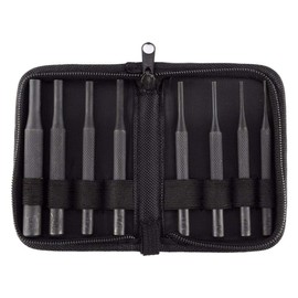 Ideagle Gunsmith Grip Roll Ping Punch Tool Set Ping Punch Set for Woodworking Machine Repair and Crafting Size Chart Pin Removal Set with Zipper Pouch (Set of 8)