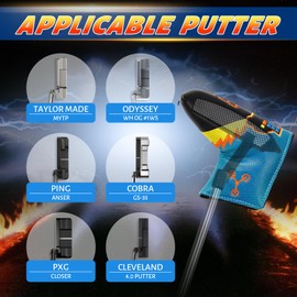 LZFAN Golf Club Head Covers Driver Fairway Wood Hybrid Mallet Blade Putter Golf Club Headcover Protector Embroidered Leather