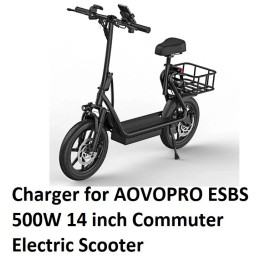 coming data 🔥power supply battery charger for Aovopro ESBS 500w 14 inch electri scooter 🔥