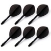 CUESOUL Rust Integrated Dart Shafts and Flights Pack of 6