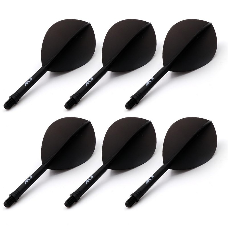 CUESOUL Rust Integrated Dart Shafts and Flights Pack of 6