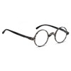 BLUELESS-Gafas de lectura redondas vintage Profesor Lectores (raya gris, 3.00)