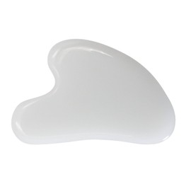 YAMHOHO Gua Sha Jade Stone Gua Sha Massage Tool, Guasha Tool for Face and Body Skin Massage. Tools for SPA Acupuncture, Pink Stone for Body Face Neck and Eye, Skin Care Gift for Woman (white)