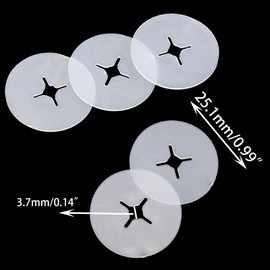 DGZZI 100PCS 1 Inch Translucent Plastic Hook Non Slip Sheet Hook Stopper Display Hook Product Baffle for Pegboard Hook Panel Wall Hook Grid Wall Hook