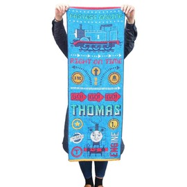 Marushin 4605004300 Thomas the Tank Engine Bath Towel, For Juniors, 15.7 x 43.3 inches (40 x 110 cm)