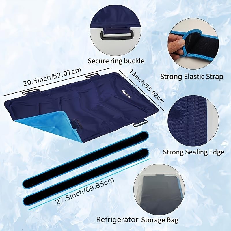 Back Ice Pack (13”x21”) - Reusable Gel Ice Wrap for