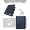WALNEW RFID Blocking Passport Holder Wallet Cover Case (N-NavyBlue)