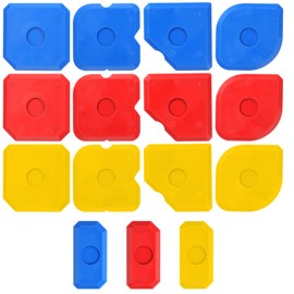 15 PCS Caulking Kit Silicone Sealant Finishing Tools Multi-Edge Sealant Applicator Smoother Portable Sealants Grout Scraper Sealants Grout Finishing Sealing Caulking Tool for Bathroom Floor Window