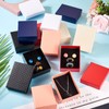 Craftdady 12Pcs Pink Rectangle Jewelry Boxes Diamond Pattern Cardboard Paper