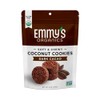 Emmy's Organics Coconut Cookies, Dark Cacao, 6 oz (Pack of