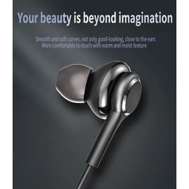 USB C Headphone(2Pack) Type C Jack Wired Earbud with Microphone for Pixel 7 Pro Galaxy S23 S22 S20 S21 Ultra Note 10 20 Z Flip Fold A8s MacBook 2023 Android Noise Cancelling Headset