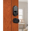 MiLocks DFK-02OB Electronic Touchpad Entry Keyless Deadbolt and Passage Knob