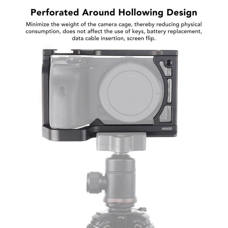 Camera Cage with Cold Shoe Interface Anti Slip Gasket Aluminum