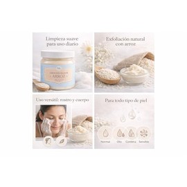Jabon De Arroz Exfoliante Y Aclarante - 1 Kg