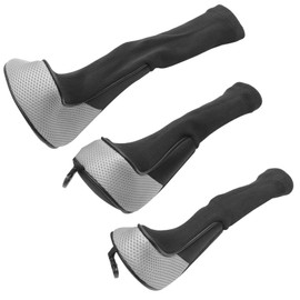 BIUDECO 3Pcs Golf Club Head Covers Breathable Mesh Putter Protectors Nylon Golfing Accessories for Club Protection for Golf Enthusiasts