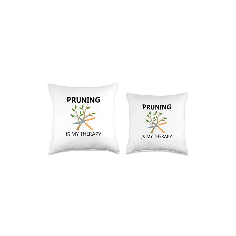 Ironic Arborist Pruning Is My Therapy Tree Surgeon Throw Pillow