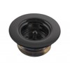 Westbrass Midget Duo Post Style Bar Sink Strainer, Matte Black,