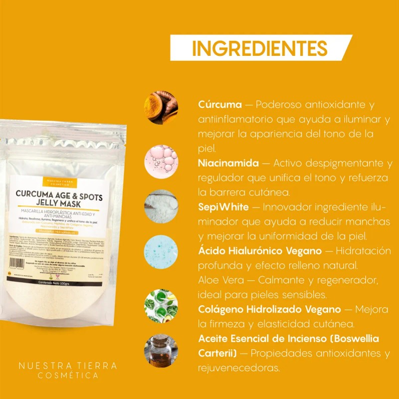 Mascarilla Hidroplastica Curcuma Spots Jelly