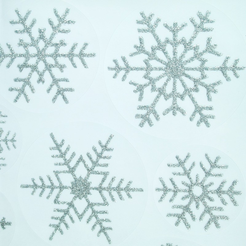 Articlings Christmas Angel Window Clings With 28 Glitter Snowflakes -