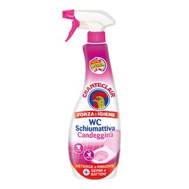 Chanteclair - WC Schiumattiva con Candeggina - Pulisce e Igienizza, Funziona anche Sottosopra, Forza&Igiene - 625 ml