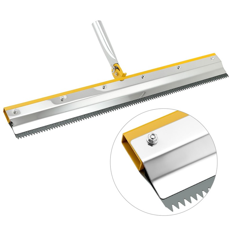 QWORK Self-Levelling Cement Tool Kit, Floor Construction Roller Spike Shoes,