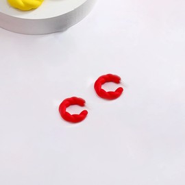 Summer Earrings for Women Boho Earrings Candy Color Acrylic Hoop Earrings Lightweight Beach Holiday Jewelry Gifts for Women