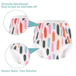 ALVABABY Toddler Potty Training Panties 6 Pack Cotton Absorbent Toilet Training Pants Boys and Girls 2T-3T 6XC06A-3TJ