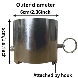 DANCHEL OUTDOOR Rotary Damper Replacement for Titanium Stainless Steel Camp Stove,2.36inch Dia.