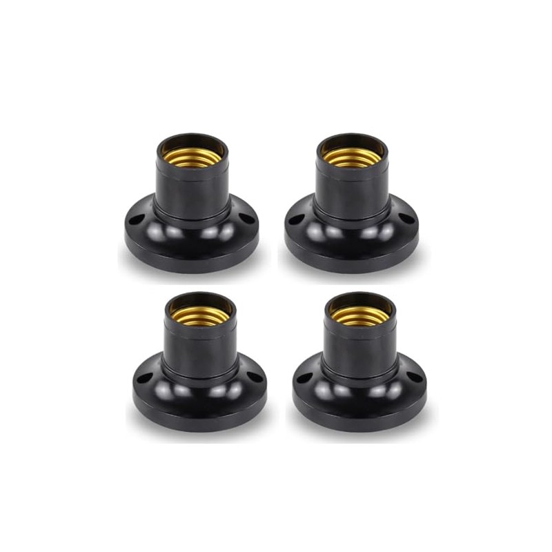 ShuoHui Lamp Holder E27 Universal E27 Socket Lamp Holder Flat