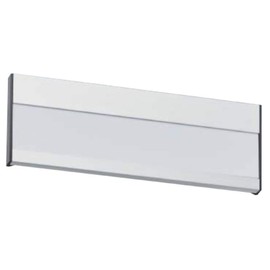 NASTA Room Name Tag, Aluminum KS-N26A, Silver, Main Unit: Depth 3.0 inches (7.5 cm), Main Unit: Height 0.64 inches (1.62 cm), Main Unit: 8.5 inches (21.52 cm)
