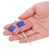 Efivs Arts American Flag 4th of July Cupcake Toppers Picks