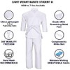 TMA 6.5 OZ KARATE GI/UNIFORMS (ELASTIC DRAWSTRING) (White, 0000)