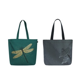 EcoRight Shoulder Bag, Canvas Shopper Bag, Casual Handbag, Large Shoulder Bag with Inner Pocket for School, Work Bag, Women's Bag, Green (green-1), Unit size, Utility