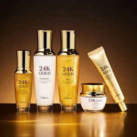 골드베라 24K골드 화장품 5종 1세트 기초화장품 스킨케어 콜라겐 주름미백 탄력보습 Gold Vera 24K Gold Cosmetics 5-Piece Set - Basic Skincare, Collagen, Anti-Aging, Whitening, Hydration