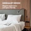 acegoo Wall Mounted Minimalist Bedside Reading Light, Wooden Headboard Mount