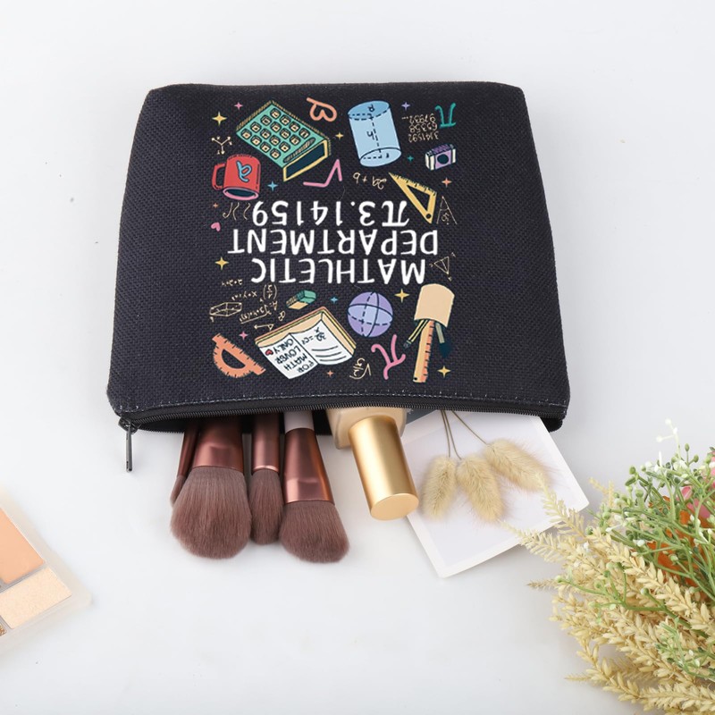 JNIAP Math Teacher Gift Mathletic Department Cosmetic Bag Mathematics Gift