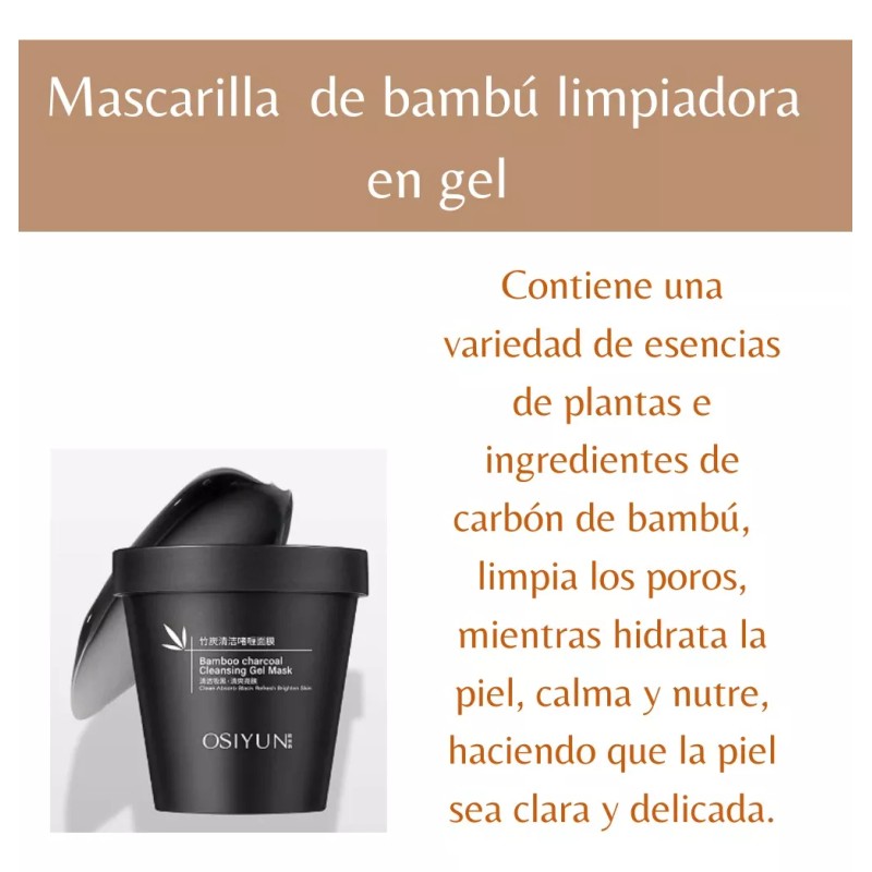 OSIYUNE Mascarilla Facial De Carbon Activado