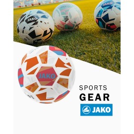 JAKO Lightball Iconic, White/Coral/Light Orange, 4 (290 g)