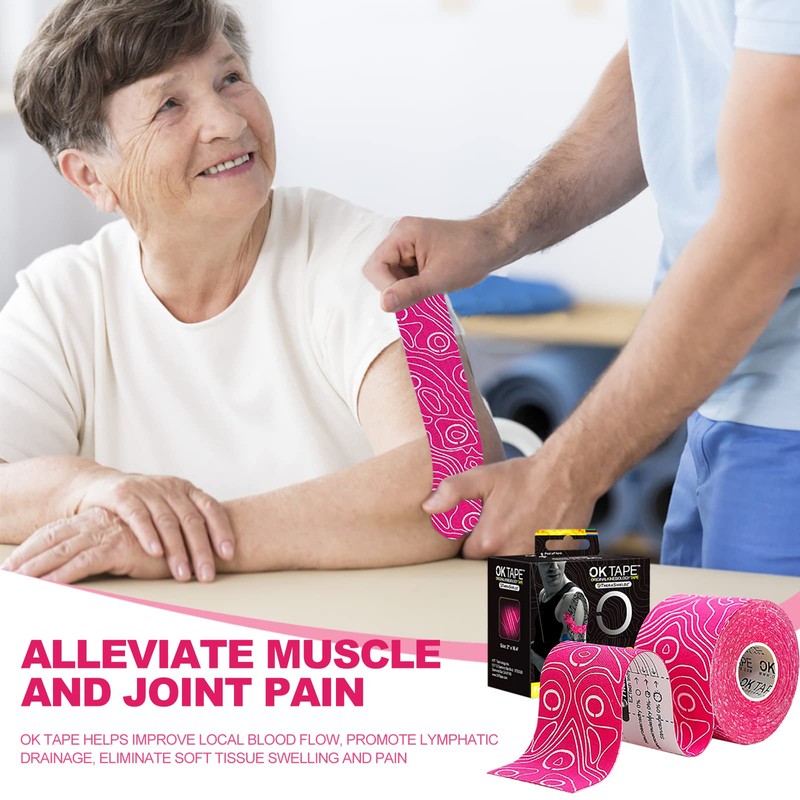 OK Tape Original Cotton Elastic Kinesiology Therapeutic Athletic Tape -