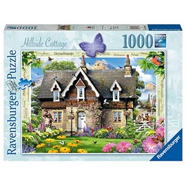 Ravensburger Country Cottage Collection No.15 Hillside Cottage 1000 Piece Jigsaw Puzzles for Adults and Kids Age 12 Years Up
