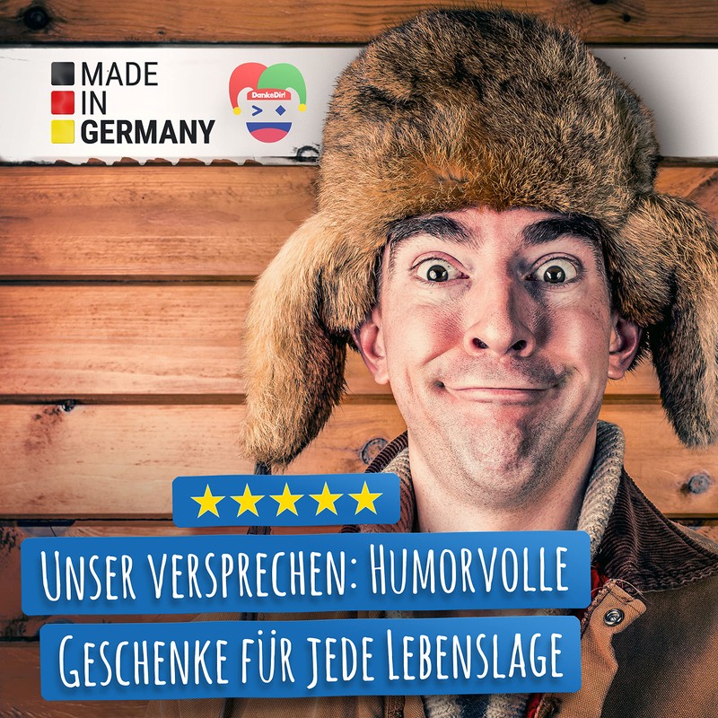 DankeDir! Lager artgerechte Bierhaltung DIN Style Schild mit Spruch Kühlschrank